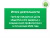 Реализация мер по профилактике хронических неинфекционных заболеваний