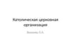 Католическая церковная организация