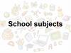 School subjects