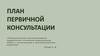 План первичной консультации