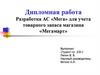 Разработка АС «Мега» для учета товарного запаса магазина «Мегамарт». Дипломная работа