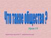 Что такое общество? Урок 11