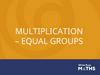 Y3 Autumn Block 3 TS1 Multiplication equal groups