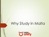 Why Study in Malta