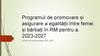 Programul de promovare și asigurare a egalității între femei și bărbați în RM pentru a. 2023-2027