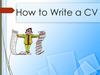 How to Write a CV