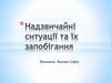 Надзвичайні ситуації та їх запобігання
