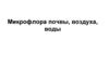 Микрофлора почвы, воздуха, воды