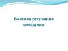 Волевая регуляция поведения