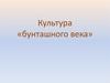 Культура «бунташного века»