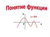 Понятие функции. Область определения и множество значений функции