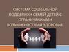 Система социальной поддержки семей детей с ограниченными возможностями здоровья