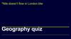 Geography quiz