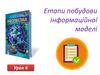 Етапи побудови інформаційної моделі. Урок 6