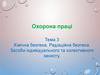 Охорона праці. Тема 3. Хімічна безпека. Радіаційна безпека. Засоби індивідуального та колективного захисту