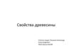 Свойства древесины