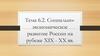 Социально-экономическое развитие России на рубеже XIX - XX вв. Тема 6.2