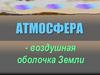 Атмосфера - воздушная оболочка Земли