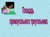 Площадь прямоугольного треугольника. 3 класс