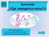 Где находятся ноты? Тренажёр