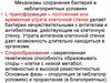 Механизмы сохранения бактерий в неблагоприятных условиях