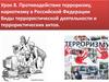 Противодействие терроризму, наркотизму в Российской Федерации. Урок 8