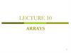 Arrays