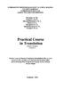 Practical Course in Translation (Am aliy tarjim a). Volume II