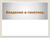 Введение в генетику