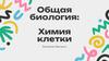 Общая биология: химия клетки