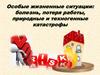 Финансовый ущерб. Особые жизненные ситуации: болезнь, потеря работы, природные и техногенные катастрофы