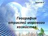 География отраслей мирового хозяйства