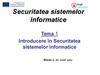 Introducere în Securitatea sistemelor informatice