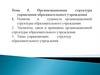Организационная структура управления образовательного учреждения  (лекция 5)