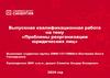 Проблемы реорганизации юридических лиц. Выпускная квалификационная работа