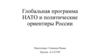 Глобальная программа НАТО и политические ориентиры России