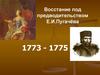 Восстание под предводительством Е.И. Пугачёва