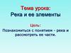 Река и ее элементы