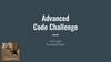 Advanced Code Challenge