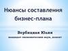Нюансы составления бизнес-плана