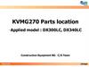 Control valve Animation. KVMG270 Parts location