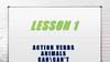 Action verbs animals. Lesson 1