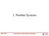 Number Systems. Lesson 1