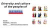 Diversity and culture of people in Russia