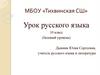 Урок русского языка (базовый уровень). 10 класс