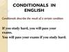 Conditionals In English
