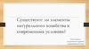 Элементы натурального хозяйства в современных условиях