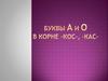 Буквы а и в корне -кос-, -кас-