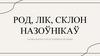 Род, лік, склон назоўнікаў. Марфалогія стараславянскай мовы