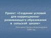 Создание условий для коррекционно-развивающего образования в сельской школе
